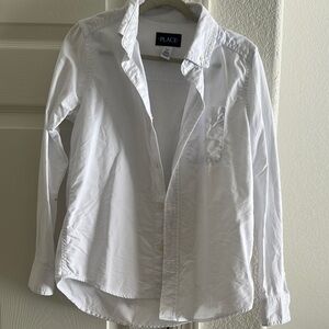 White Button-Up Shirt by The Children's Place